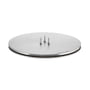 ester & erik - Assiette à bougies, ⌀ 12 cm, argent / mat