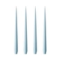 ester & erik - Bougie pointue, 24 cm, No. 59, sky blue / matt (set de 4)
