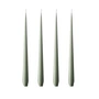 ester & erik - Bougie pointue, 24 cm, No. 70, green soil / matt (set de 4)