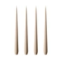 ester & erik - Bougie pointue, 24 cm, No. 18, nougat note / matt (set de 4)