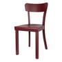 HANA - Frankfurter Chaise 2. 0., hêtre rouge vin, laqué mat