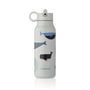 LIEWOOD - Falk Bouteille d'eau, 350 ml, whales / cloud blue