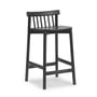 Normann Copenhagen - Pind Chaise de bar, 65 cm, frêne teinté noir