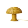 HKliving - Rotin lampe de table, mustard