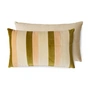 HKliving - Striped Coussin en velours, 60 x 35 cm, fields