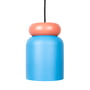 Studio Zondag - Cloche Lampe suspendue, matt brick / clear blue