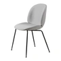 Gubi - Beetle Dining Chair Rembourrage intégral (Conic Base), Noir / Remix 3 (123)