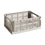 Hay - Colour Crate Corbeille M, 34,5 x 26,5 cm, taupe, recyclée (édition exclusive)