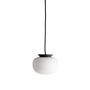 Frandsen - Supernate Lampe suspendue, Ø 13 x 10 H cm, blanc opale / noir