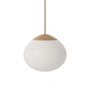 Bolia - Acorn Lampe à suspendre Ø 21 cm, chêne huilé / verre opalin mat