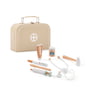 Kids Concept - Kid's Hub Mallette de médecin avec accessoires, naturel (lot de 8)