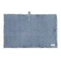 The Organic Company - Big Waffle Tapis de bain, 55 x 80 cm, gris bleu