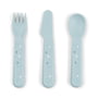 Done by Deer - Foodie Set de couverts pour enfants, Happy Dots, bleu (set de 3)