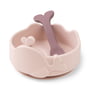 Done by Deer - Silicone Stick & Stay Bowl avec cuillère pour bébé, Wally, rose (lot de 2)