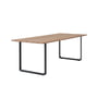 Muuto - 70/70 Table de jardin, 225 x 90 cm, Sapelli / noir anthracite RAL 7021