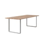 Muuto - 70/70 Table de jardin, 225 x 90 cm, Sapelli / gris RAL 7044