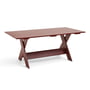 Hay - Crate Dining Table, L 180 cm, iron red