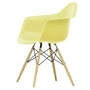 Vitra - Eames Plastic Armchair DAW RE, frêne couleur miel / citron (patins en feutre basic dark)