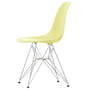 Vitra - Eames Plastic Side Chair DSR RE, chromé / citron (patins en feutre basic dark)