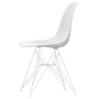 Vitra - Eames Plastic Side Chair DSR RE, blanc / blanc coton (patins en feutre basic dark)