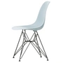 Vitra - Eames Plastic Side Chair DSR RE, basic dark / gris glacé (patins en feutre basic dark)