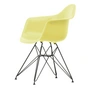 Vitra - Eames Plastic Armchair DAR RE, basic dark / citron (patins en feutre basic dark)