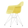 Vitra - Eames Plastic Armchair DAR RE, blanc / citron (patins en feutre basic dark)