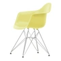 Vitra - Eames Plastic Armchair DAR RE, chromé / citron (patins en feutre basic dark)