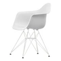 Vitra - Eames Plastic Armchair DAR RE, blanc / blanc coton (patins en feutre basic dark)
