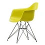 Vitra - Eames Plastic Armchair DAR RE, basic dark / moutarde (patins en feutre basic dark)