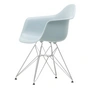 Vitra - Eames Plastic Armchair DAR RE, chromé / gris glacé (patins en feutre basic dark)