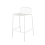 Jan Kurtz - Mori Chaise de bar de jardin, 65 cm, blanc