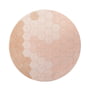 Lorena Canals - Honeycomb Tapis lavable, Ø 140 cm, light pink / ivory / rose