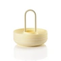Zone Denmark - Singles Coquetiers avec support, limestone (set de 4)
