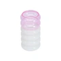 Design Letters - Bubble - 2 in 1 Vase & Bougeoir, H 13,5 cm, rose / blanc laiteux