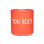 Design Letters - AJ Favourite Tasse en porcelaine, You Rock / red