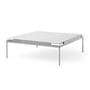 & Tradition - Sett Coffee Table LN13, Bianco Carrara / chrome foncé