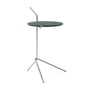 & Tradition - Halten Side Table SH9, Verde Guatemala / acier inoxydable poli