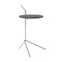 & Tradition - Halten Side Table SH9, Verde Guatemala / acier inoxydable poli