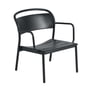 Muuto - Linear Steel Lounge Armchair, noir anthracite RAL 7021