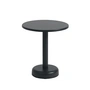 Muuto - Linear Steel Outdoor Table basse, Ø 42 x H 47 cm, noir anthracite RAL 7021