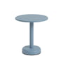 Muuto - Linear Steel Outdoor Table basse, Ø 42 x H 47 cm, bleu clair NCS 4020-B