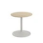 Muuto - Soft Table d'appoint, Ø 41 cm, H 40 cm, chêne huilé / gris