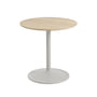 Muuto - Soft Table d'appoint, Ø 48 cm, H 48 cm, chêne huilé / gris