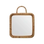 Meraki - Baki Miroir avec cadre, 28 x 28 cm, rotin