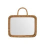 Meraki - Baki Miroir avec cadre, 32 x 24 cm, rotin