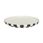 OYOY - Toppu assiette, Ø 26,5 cm, blanc / noir