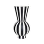OYOY - Toppu Vase, Ø 14,5 x H 28 cm, blanc / noir