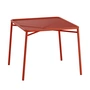 OUT Objekte unserer Tage - Ivy Table de jardin, 90 x 90 cm, rouge terre de sienne