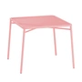 OUT Objekte unserer Tage - Ivy Table de jardin, 90 x 90 cm, rose pâle